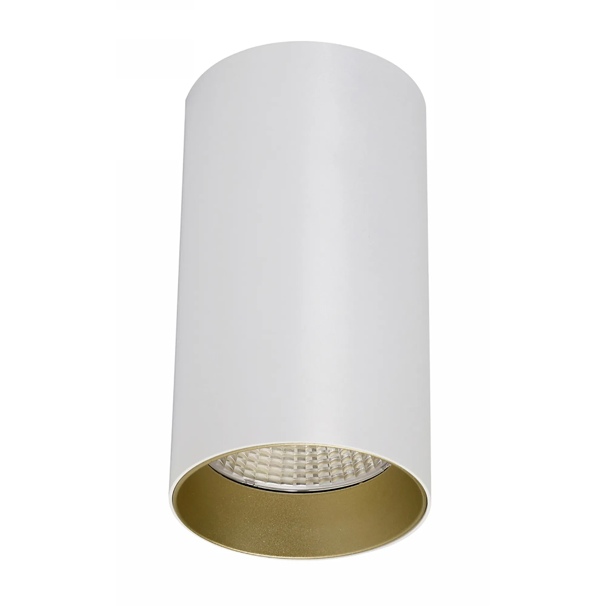 DL300137  Eos 20, 20W White & Gold Surface LED Spotlight 1480lm 10° 2700K IP20